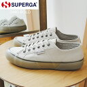 SUPERGA スペルガ 2490-BOLD GREY COLOMBA-BLACK グレー コロンバ ブラック 靴 キャンバス スニーカー シューズ※サイズ小さめ