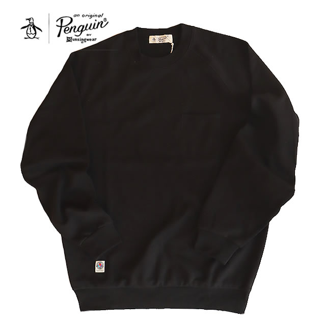 ★5/9-16★P最大47.5倍！要エントリー★Penguin by Munsingwear ペンギン バイ マンシングウェア STANDARD SWEAT SHIRT スタンダード スェット シャツ BLACK ブラック メンズ 