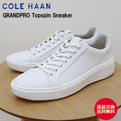 ★5/9-16★P最大47.5倍！要エントリー★COLE HAAN コールハーン GRANDPRO Topspin Sneaker グランドプロ トップスピン スニーカー OPTIC WHITE/OPTIC WHITE オプティックホワイト/オプティックホワイト メンズ 靴 シューズ