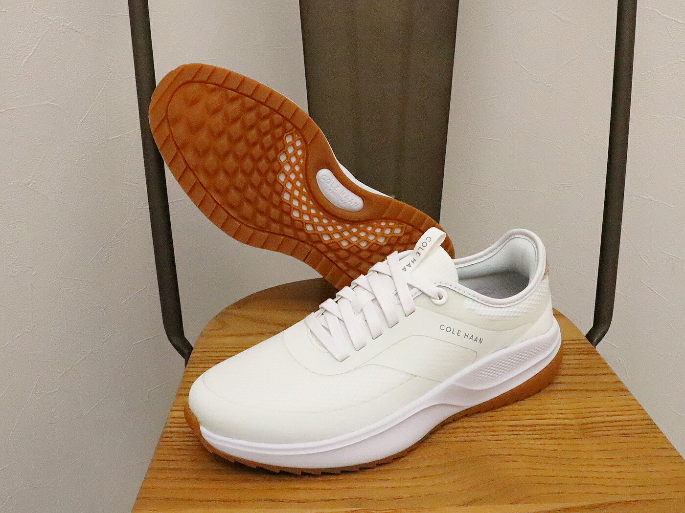 【返品交換送料無料】COLE HAAN コールハーン GRANDPRO ALL DAY GOLF グランドプロ オールデイ ゴルフ WHITE/VEG TAN/WHITE ホワイト/ベジタン/ホワイト メンズ 靴 ゴルフシューズ スパイクレス 防水 ウォータープルーフ スニーカー