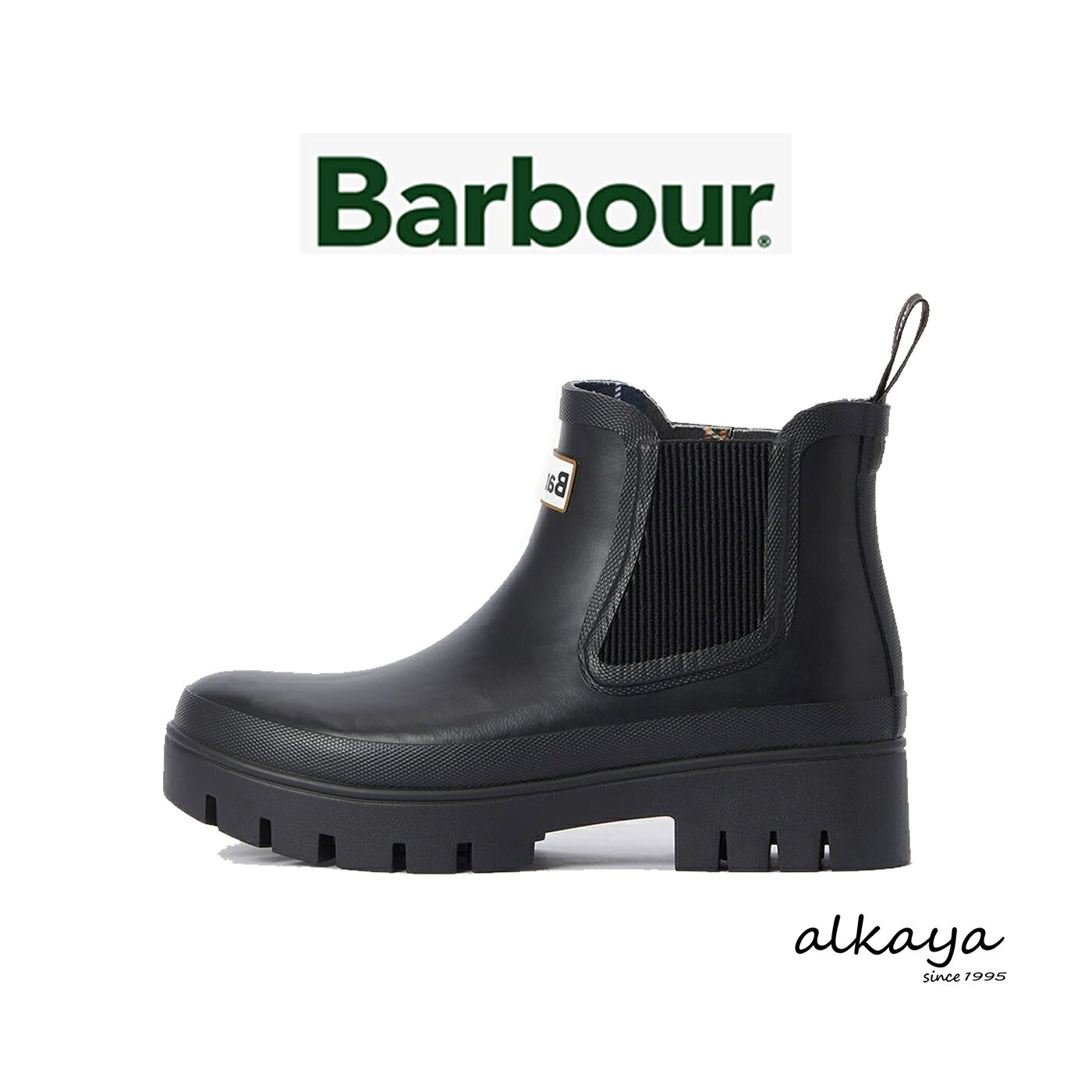 樂天商城 - ★4/26限定！ポイント最大38倍！要エントリー！【返品交換送料無料】 BARBOUR バブアー HALTON ハルトン サイドゴア レインブーツ BK11 ブラック LRF0028 【正規取扱店】メンズ レディース レイン ブーツ ギフト プレゼント 贈り物