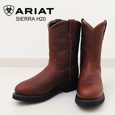 ★5/15限定！P最大37.5倍！要エントリー★★40％OFF★ARIAT SIERRA H20 アリアット シェラ H20 ウォータープルーフ メンズ ソフトトゥ アウトドア ワーク ブーツ 乗馬 ウェスタン 防水 靴 セール シューズ