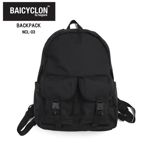 樂天商城 - 【即納】BAICYCLON by bagjack バイシクロン バイ バッグジャック BACKPACK バックパック NCL-03 BLACK ブラック ユニセックス メンズ レディース 撥水加工 通学 通勤
