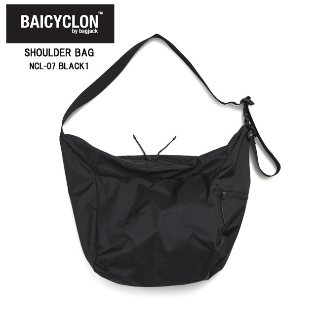 樂天商城 - 【即納】BAICYCLON by bagjack バイシクロン バイ バッグジャック SHOULDER BAG ショルダー バッグ NCL-07 BLACK1 ブラック1 (210D NYLON) ユニセックス メンズ レディース 撥水加工