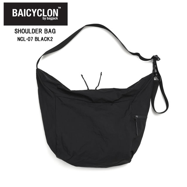 樂天商城 - ★4/25限定！ポイント最大39倍！要エントリー！【即納】BAICYCLON by bagjack バイシクロン バイ バッグジャック SHOULDER BAG ショルダー バッグ NCL-07 BLACK1 ブラック2 (100D NYLON CORDURA HEAVY WASHER) ユニセックス メンズ レディース 撥水加工