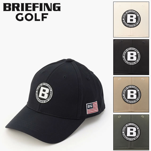��¨Ǽ��BRIEFING GOLF �֥꡼�ե��� ����� MS WR CORDURA CAP ��� �����ǥ�� ����å� IVORY �����ܥ꡼ BLACK...