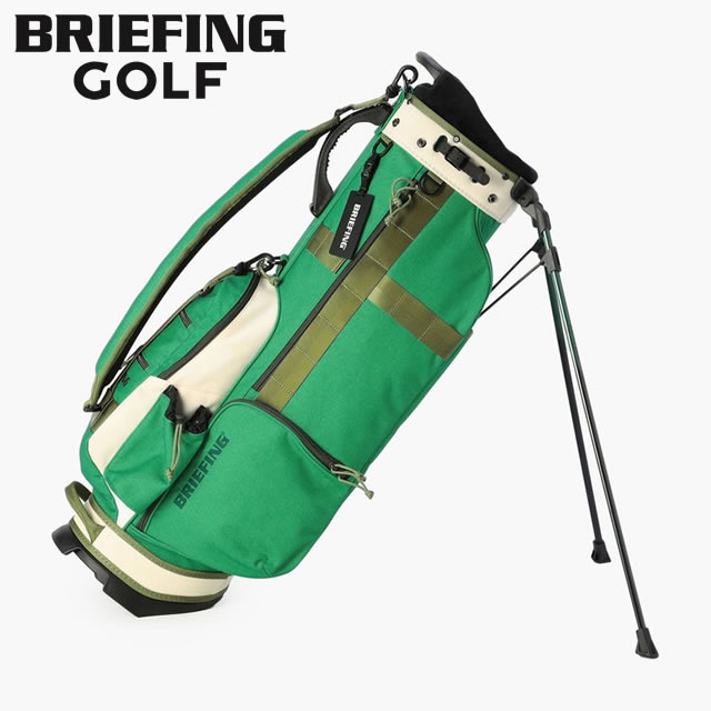 【即納】BRIEFING GOLF ブリーフィング ゴルフ キャディバッグ CR-8 #02 GREEN×IVORY メンズ レディー..