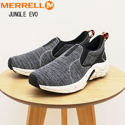 ★11/25限定!P最大40倍&最大100%ポイントバック!?MERRELL メレル JUNGLE EVO ジャングルエボ BLACK ブラック モック 靴 ス...