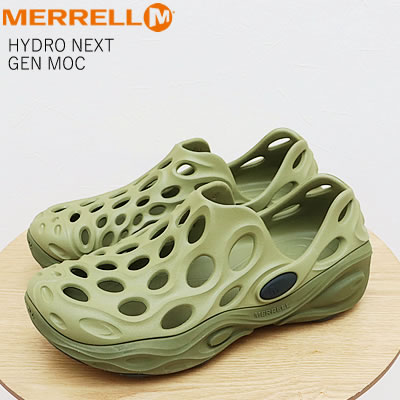 ★5/15限定！P最大37.5倍！要エントリー★MERRELL メレル HYDRO NEXT GEN MOC ハイドロ ネクスト ジェン モック MOSSTONE/AVOCADO モストーン/アボカド スリップオン スリッポン アウトドア ウォーター シューズ 靴