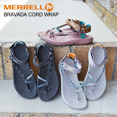 ★5/9-16★P最大47.5倍！要エントリー★★35％OFF★MERRELL メレル レディース BRAVADA CORD WRAP ブラバーダ コード ラップ BLACK/ MARRON/PALOMA ブラック/マロン/パロマ 靴 スニーカー ウィメンズ サンダル シューズ【あす楽対応】