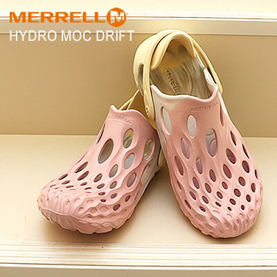 ★5/18限定！ポイント100％バック!?要エントリー★★39％OFF★MERRELL メレル ウィメンズ HYDRO MOC DRIFT ハイドロ モックド リフト BIRCH/ROSE バーチ/ローズ スリッポン スリップオン レディース 靴 ウォーター シューズ【あす楽対応】