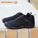 ☆1/20限定!P最大27倍!要エントリー☆MERRELL メレル CHAMELEON 8 STORM GORE-TEX カメレオン 8 ストーム ゴアテックス BLACK ブラック 完全防水 フェス 靴 シューズ 【あす楽対応】