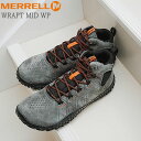 MERRELL メレル メンズ WRAPT MID WATERPROOF ラプト ミッド ウォータープルーフ GRANITE グラナイト 靴 スニーカー アウトドア コンフォート シューズ ベアフット 防水【あす楽対応】