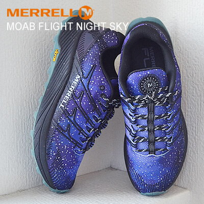 ★5/9-16！P最大26倍！要エントリー★★40％OFF★MERRELL MOAB FLIGHT NIGHT SKY メレル モアブ フライト ナイト スカイ メンズ レディース アウトドア トレイルランニング ウォーキング 靴 セール シューズのサムネイル