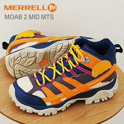 ★5/9-16★P最大47.5倍！要エントリー★★37％OFF★MERRELL MOAB 2 MID MTS POSEIDON/IRIS メレル メンズ レディース モアブ2 ミッド マウンテンズ ポセイドン/アイリス アウトドア ブーツ 夏フェス 靴 セール シューズ