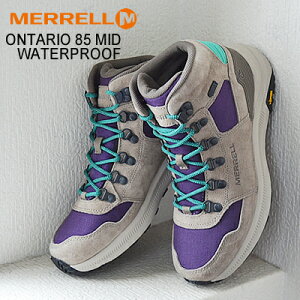 ★5/10限定！P最大26倍！要エントリー★★40％OFF★MERRELL ONTARIO 85 MID WATERPROOF メレル オンタリオ 85 ウォータープルーフ ACAI アサイー レディース ブーツ 防水 靴 シューズ