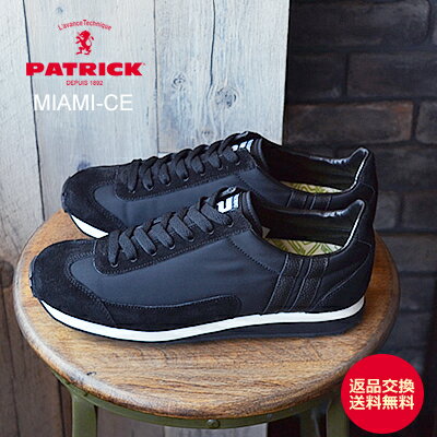 PATRICK パトリック MIAMI-CE マイアミ・コーデュラエコ BLK ブラック 靴 スニーカー シューズ 