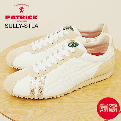 楽天アルカヤ靴店★最大100％ポイントバック！？要エントリー★【返品交換送料無料】PATRICK パトリック SULLY-STLA シュリ—・ステラ WHT ホワイト 靴 スニーカー シューズ