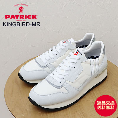 ★スーパーSALE限定！ポイント最大100％バック!?要エントリー★PATRICK パトリック KINGBIRD-MR キングバード・マイクロリップ WHT ホワイト 靴 スニーカー シューズ レトロランニング