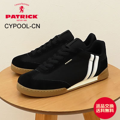 【返品交換送料無料】PATRICK パトリック CYPOOL-CN サイプール・コーデュラナイロン BLK ブラック 靴 スニーカー シューズ メンズ レディース ギフト プレゼント 贈り物
