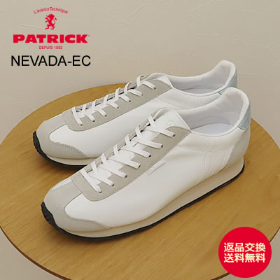 ★5/20限定！P最大19.5倍！要エントリー★PATRICK パトリック NEVADA-EC ネバダ・エナメルクロコ WHT ホワイト 靴 スニーカー シューズ 