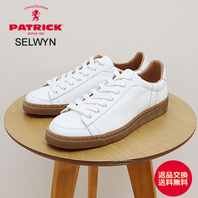 【返品交換送料無料】 PATRICK パトリック SELWYN セルウィン WHT ホワイト 靴 スニーカー シューズ メンズ レディース ギフト プレゼント 贈り物