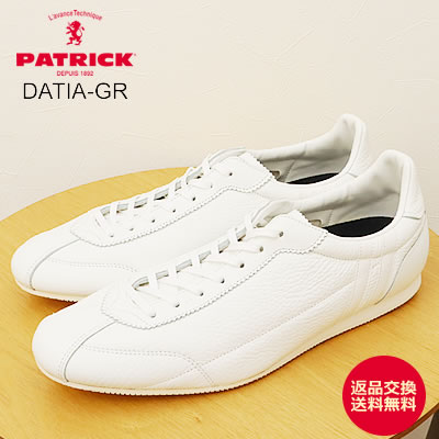 ★6/20限定！P最大18.5倍＆最大100％ポイントバック！？【返品交換送料無料】PATRICK パトリック DATIA-GR ダチア・グレイン WHT ホワイト 靴 スニーカー シューズ