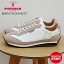 ★7/13-15★P最大23.5倍&最大100%ポイントバック!?【返品交換送料無料】PATRICK パトリック MARATHON-NEST マラソン・ネスト WH/BG ホワイト/ベージュ 靴 スニーカー シューズ