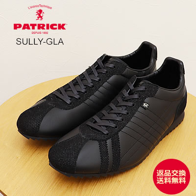 ★12/5限定！P最大41倍＆最大100％ポイントバック！？【返品交換送料無料】PATRICK パトリック SULLY-GLA シュリ—・ゴートラメ BLK ブラック 靴 スニーカー 軽量 軽いシューズ メンズ レディース ギフト プレゼント 贈り物
