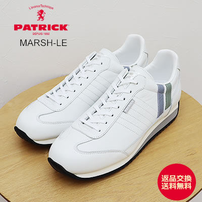★11/25限定!P最大40倍&最大100%ポイントバック!?【返品交換送料無料】PATRICK パトリック MARSH-LE マーシュ・レザー WHT ホワイ...