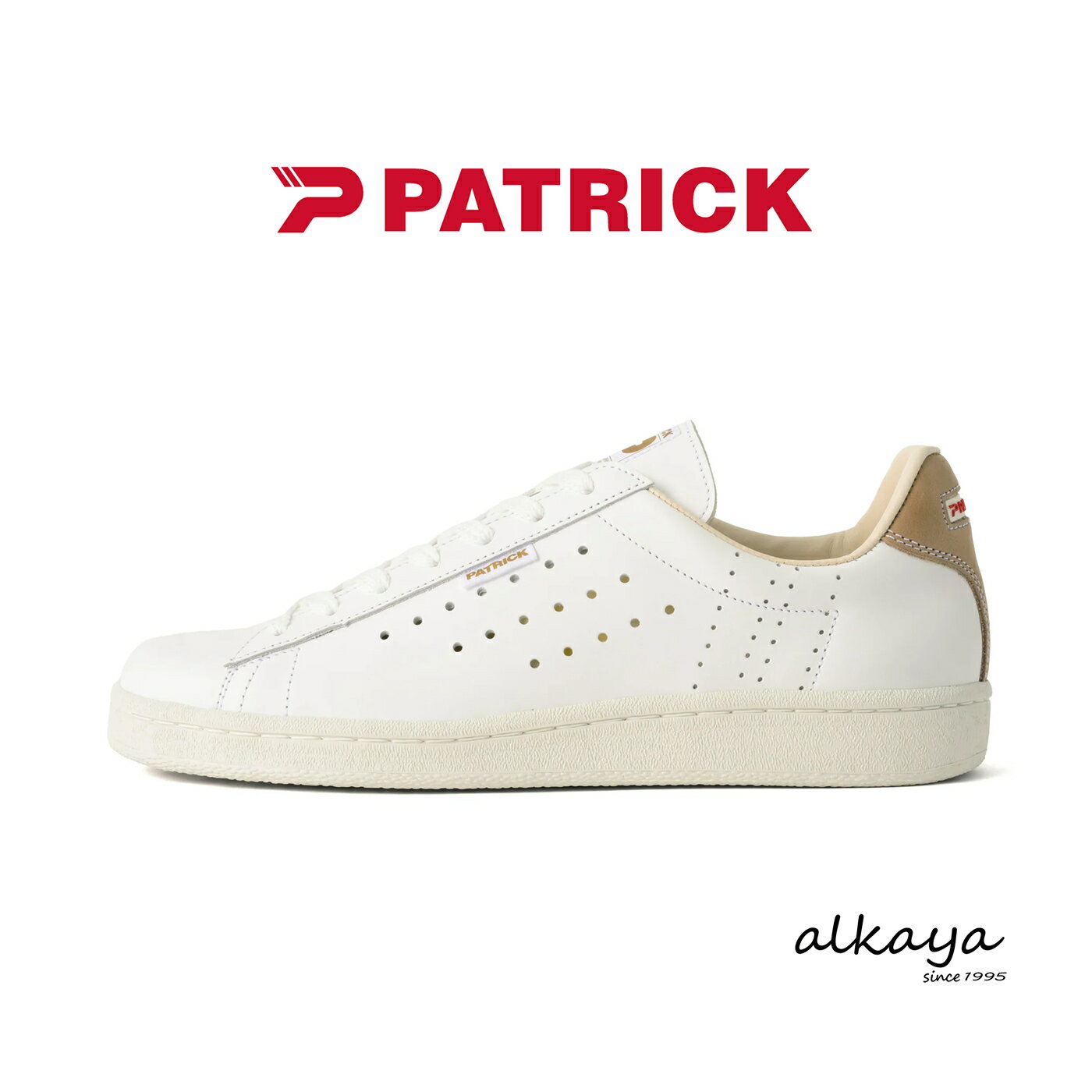 Rakuten - ★6/10限定！P最大40倍！最大100％ポイントバック！？★【返品交換送料無料】PATRICK パトリック QUEBEC ケベック WH/TAN ホワイト/タン 靴 スニーカー シューズ 日本製 メンズ レディース ギフト プレゼント