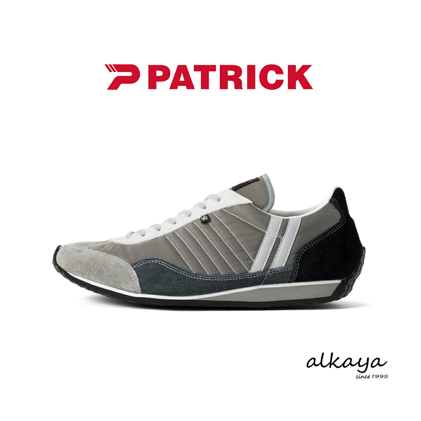 ★6/15限定！P最大29倍！＆最大100％ポイントバック！？★【返品交換送料無料】PATRICK パトリック STADIUM スタジアム SUZU 鈴 グレー 靴 スニーカー 軽量 軽いシューズ メンズ レディース ギフト プレゼント 日本 和