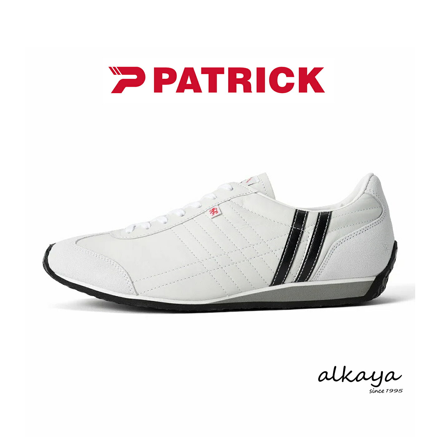 ★3/6-11限定！ポイント最大38倍！要エントリー！【返品交換送料無料】PATRICK パトリック IRIS アイリス WT/BK ホワイト/ブラック レザー【23501】 靴 スニーカー 軽量 軽いシューズ メンズ レディース ギフト プレゼント 贈り物