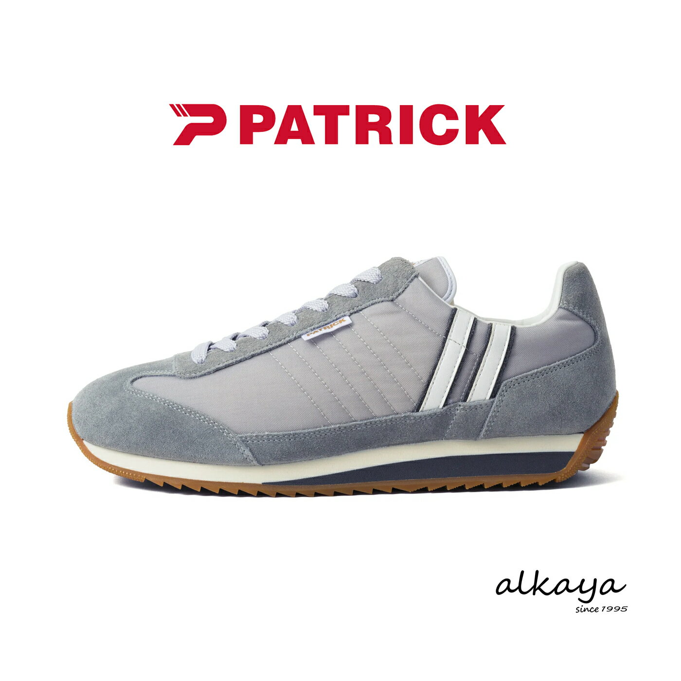 樂天商城 - ★4/25限定！ポイント最大39倍！要エントリー！【返品交換送料無料】PATRICK パトリック MARATHON-CALM マラソン・カーム GRY グレー 靴 スニーカー 軽量 軽い シューズ メンズ レディース