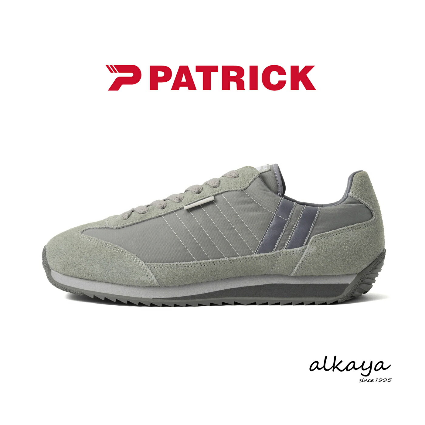 【返品交換送料無料】PATRICK パトリック MARATHON マラソン CASTLE キャッスル グレー GRAY 靴 スニーカー 軽量 軽い シューズ メンズ レディース