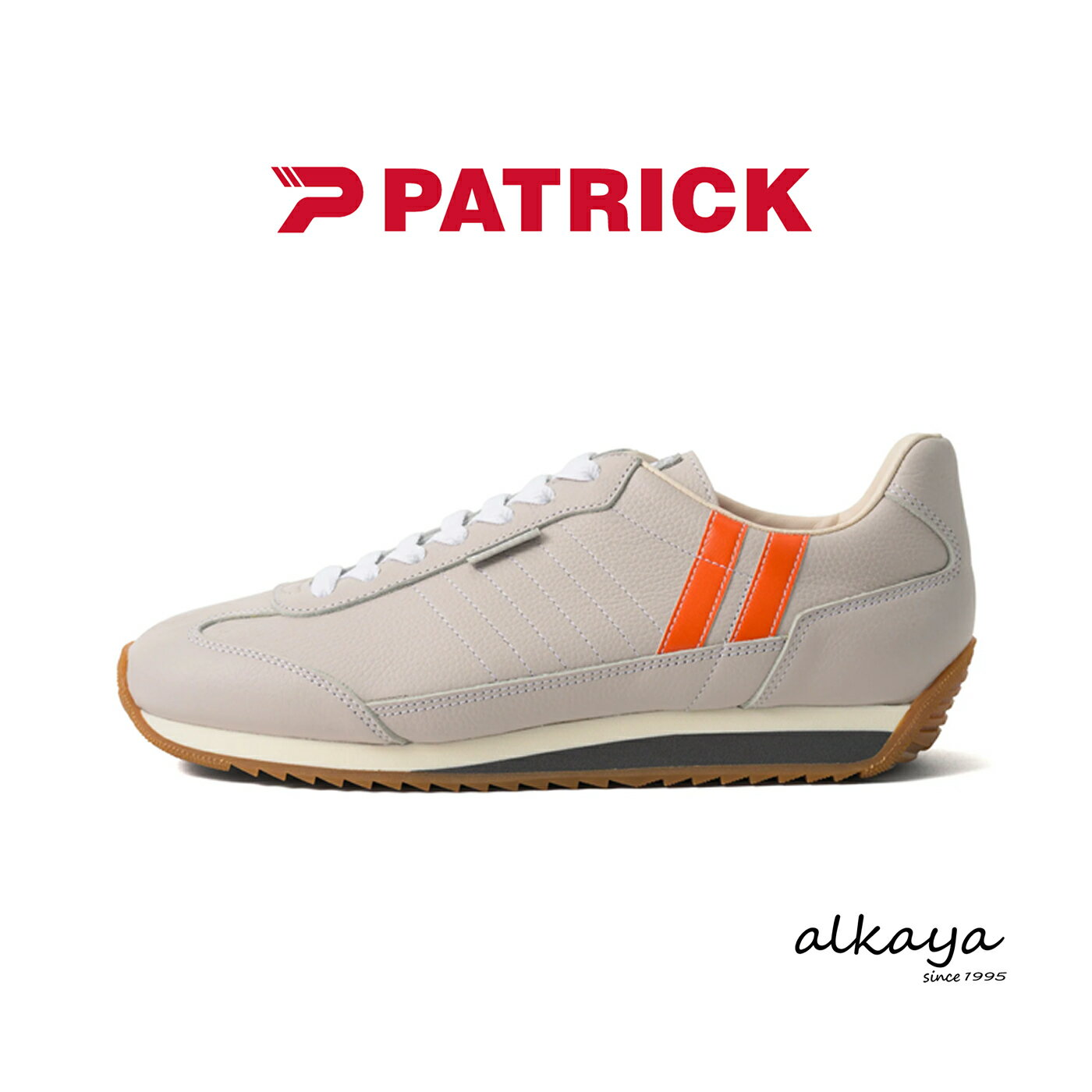【返品交換送料無料】PATRICK パトリック MARATHON-L マラソンレザー BG/OG ベージュ/オレンジ 靴 スニーカー シューズ メンズ レディース マラソン カジュアル ギフト プレゼント 贈り物