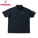 ★7/15限定!P最大22.5倍&最大100%ポイントバック!?【返品交換送料無料】PATRICK GOLF パトリック ゴルフ メンズ プラスリッチメッシュモックネック NVY ネイビー 半袖シャツ ショートスリーブ 吸汗速乾 UVカット