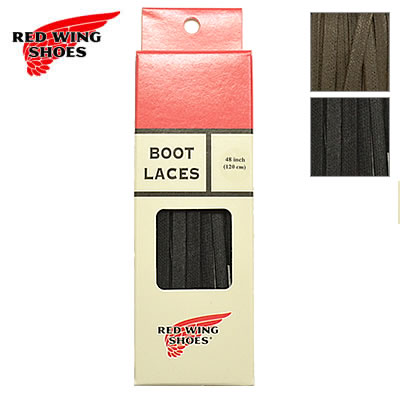 ★スーパーSALE限定！ポイント最大100％バック 要エントリー★RED WING レッドウィング フラット ワックスト ブーツレース BOOT LACES ベックマン BECKMAN 48inch 120cm 【2色】 靴ひも シューレース 97138/97155