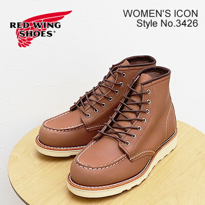 レッドウイング ★5/18限定！ポイント100％バック!?要エントリー★【返品交換送料無料】RED WING レッドウィング 3426 WOMEN'S 6" Classic Moc ウィメンズ 6インチ クラシックモック Mocha"Oro Iginal" モカ"オロ イジナル"