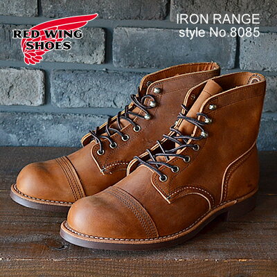  4 5 |Cgő100obN HvGg[  ԕi  RED WING bhEBO 8085 IRON RANGER VIBRAM #430 MINI LUG-SOLE ACA W[ Bu #430 ~jOE\[ Copper 