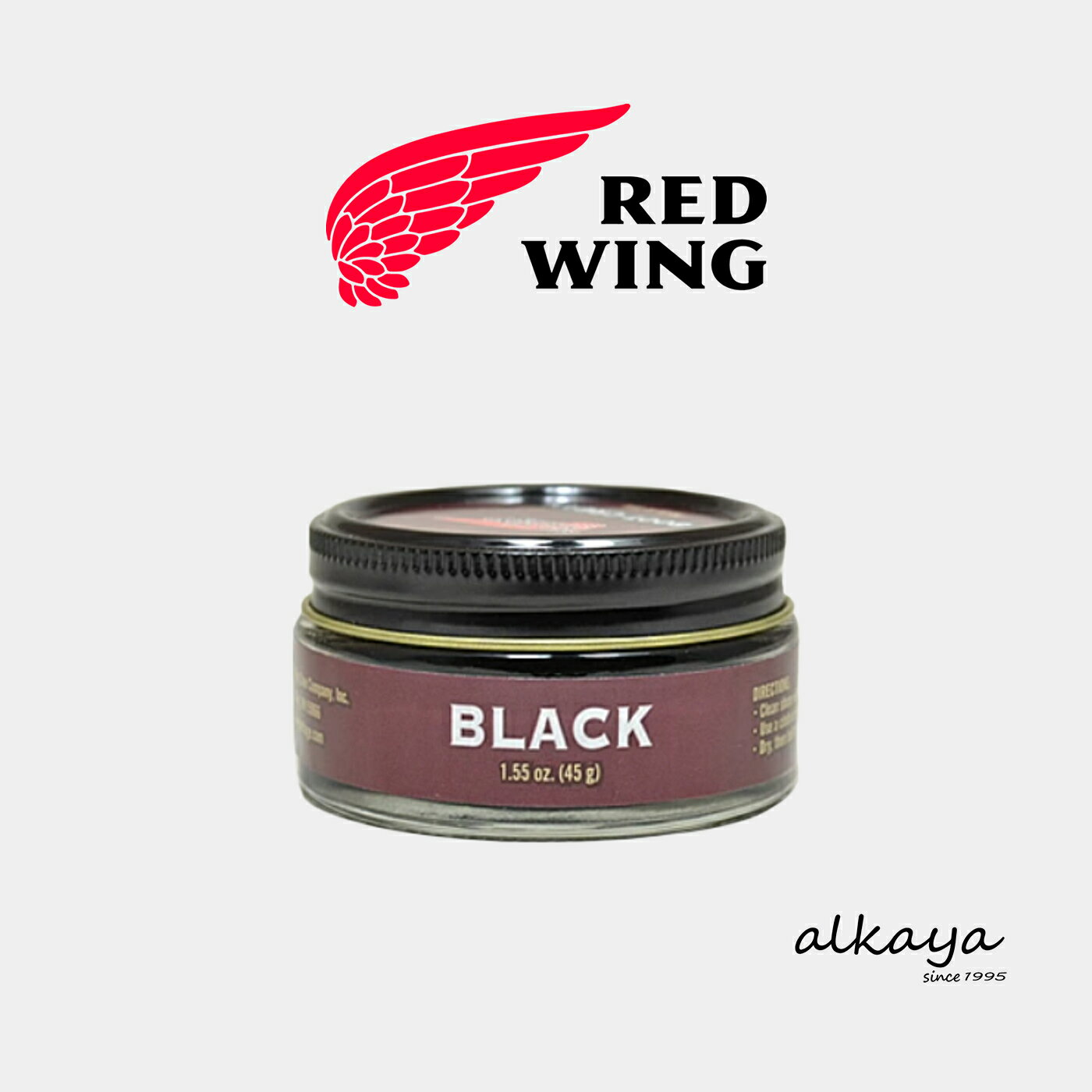 ★7/21-26限定！P最大38倍！＆最大100％ポイントバック！？ RED WING レッドウィング ブーツクリーム Boot Cream Black ブラック 45g ケア用品 ギフト プレゼント