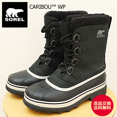 ★11/25限定!P最大40倍&最大100%ポイントバック!?【返品交換送料無料】SOREL ソレル CARIBOU WP カリブーウォータープルーフ Blac...