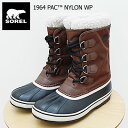 ★9/10限定!P最大35倍&最大100%ポイントバック!?SOREL ソレル 1964 PAC NYLON WP 1964 パックナイロン ウォータープルーフ Tobacco, Black タバコ ブラック 靴 シューズ ウィンター ブーツ 防水 防寒 メンズ