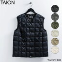 ★5/18限定!P最大29.5倍&最大100%ポイントバック!?【即納】TAION タイオン MENS V-NECK DOWN VEST メンズ Vネック ダウ...