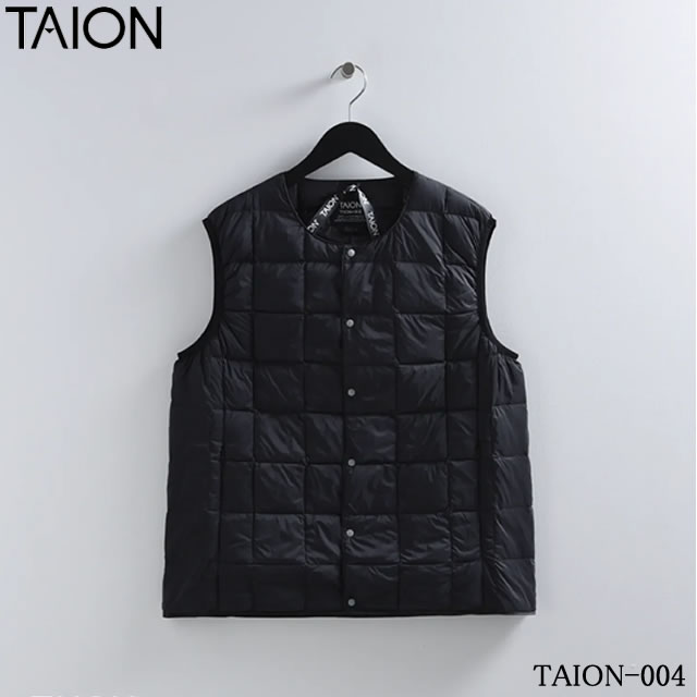 樂天商城 - 【即納】TAION タイオン CREW NECK BUTTON DOWN VEST ベーシック クルーネックボタン インナーダウンベスト