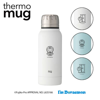 サーモマグ 水筒 thermo mug サーモマグ Umbrella Bottle Mini I’M DORAEMON アンブレラボトルミニ アイムドラえもん ホワイト/アイスブルー 190ml 保温 保冷 水筒