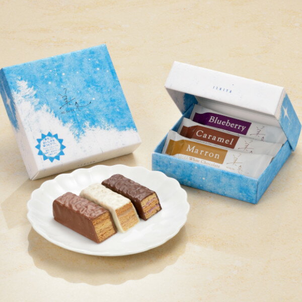 石屋製菓 美冬 3個入り ISIYA 北海道お土産 チョコレート ミルフィーユ ブルーベリー キャラメル マロン 物産展で人気 スイーツ 北海道限定 土産 お取...