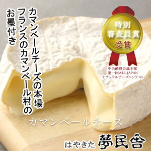 【送料込】 夢民舎 はやきたチーズ カマンベールチーズ＜5個セット＞ / 乳製品 ナチュラルチーズ 北海道 お取り寄せ お土産
