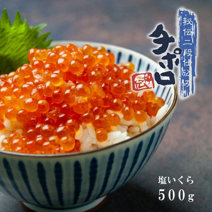 送料無料 いくら 塩漬け チポロ 500g 