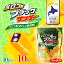 ユーラク製菓 メロンなブラックサンダー パウチタイプ 10袋セット【冷】 / 送料無料 / 夏期・数量限定・地域限定 / 北海道限定 お土産 ご当地 チョコレー...